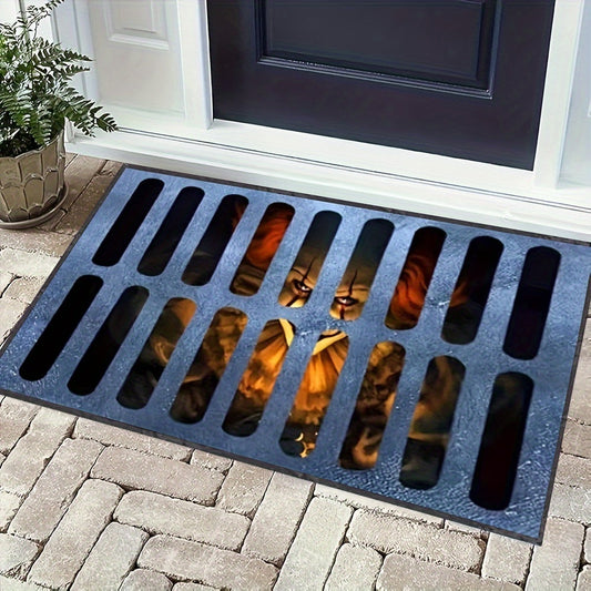 Door Mat Halloween Horror Non-Slip Polyester Rug 0
