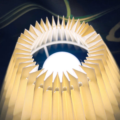 TimelessGlow - Table Lamp with Drum Aesthetic and Soft Radiance
