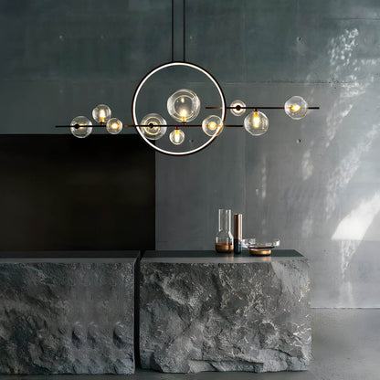 SphereLume – Artistic Glass Chandelier