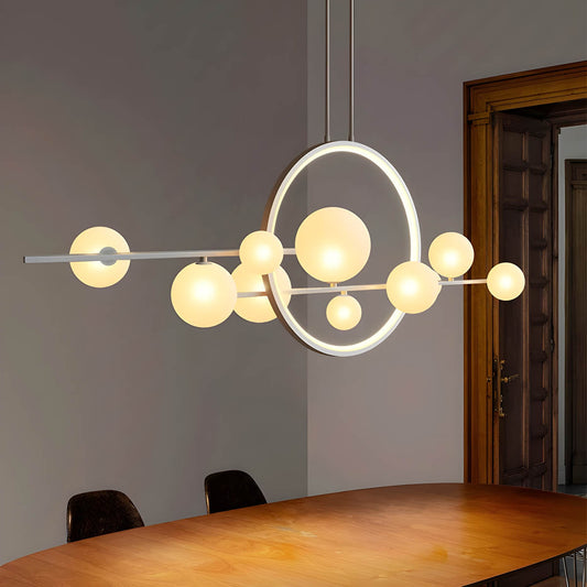 SphereLume – Artistic Glass Chandelier