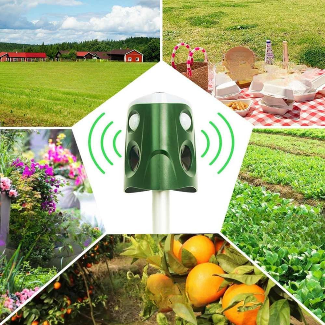 EcoGuard | Eco-Friendly Solar-Powered Ultrasonic Cat & Squirrel Repellent 7