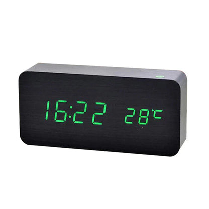 EcoWood | Modern Elegant Digital Wooden Alarm Clock with LED Display 3