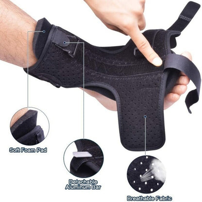 Adjustable Dorsal Night Splint with Plantar Drop Orthotic Brace for Heel Pain Relief-4