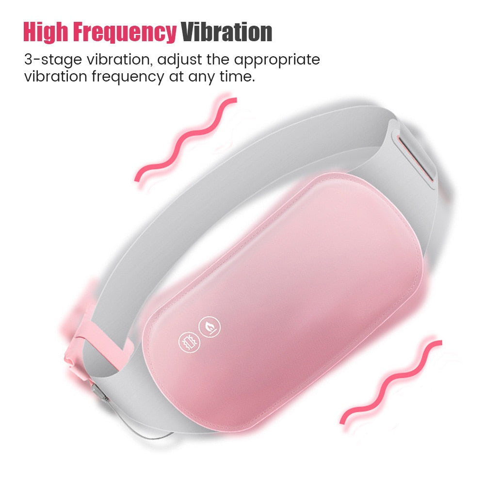 Cordless Electric Heating Pad for Cramps with Graphene Technology & Vibration Therapy-5