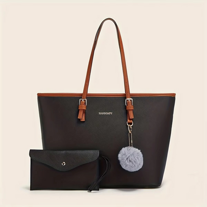 Elegant Black Shoulder Bag for Women – Embossed Leather Design for Everyday Use 1