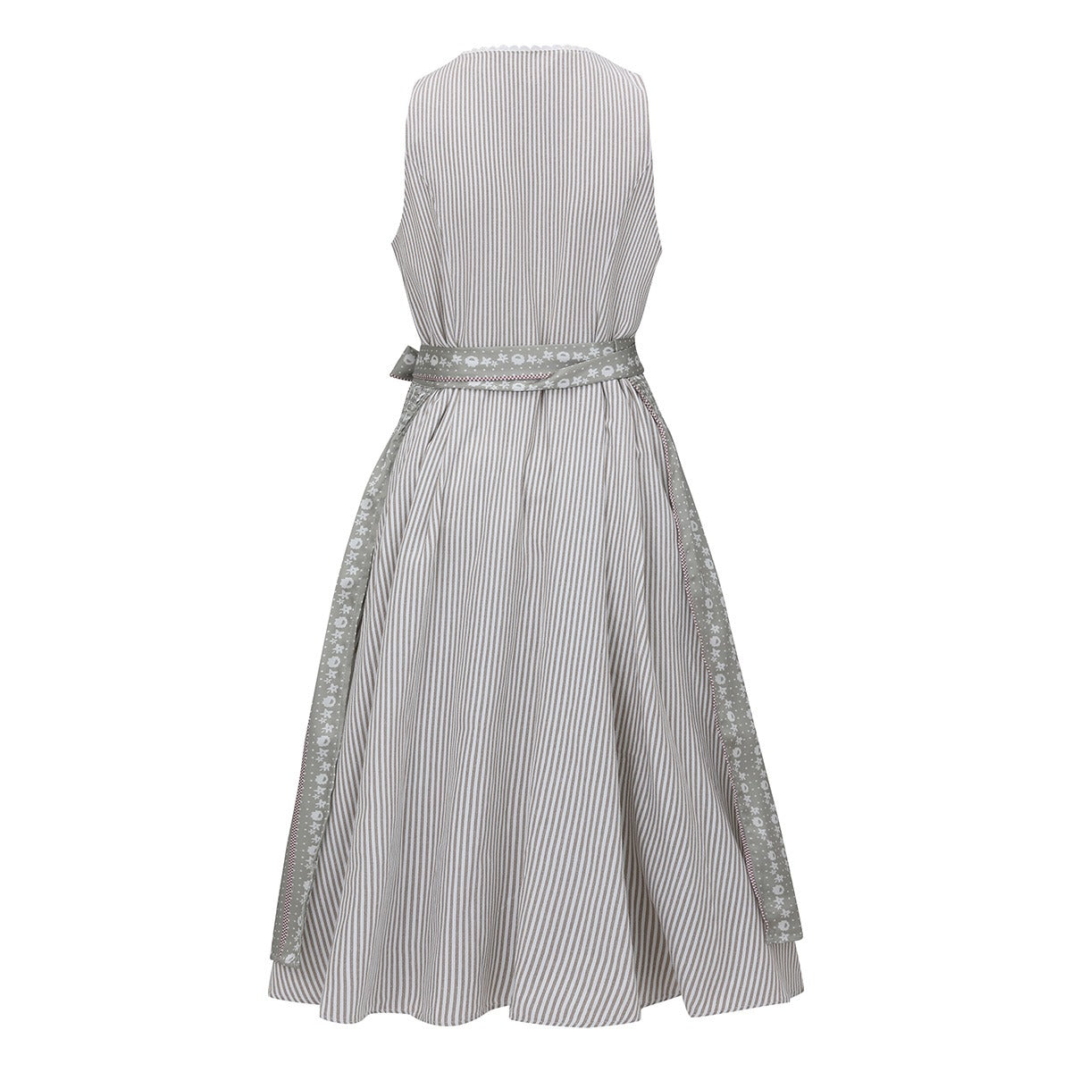 Elegant blue dirndl – Oktoberfest | Three-piece with blouse and decorative apron 1
