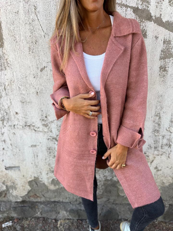 Elena | Classic Elegant Wool Blend Long Coat for Women 1