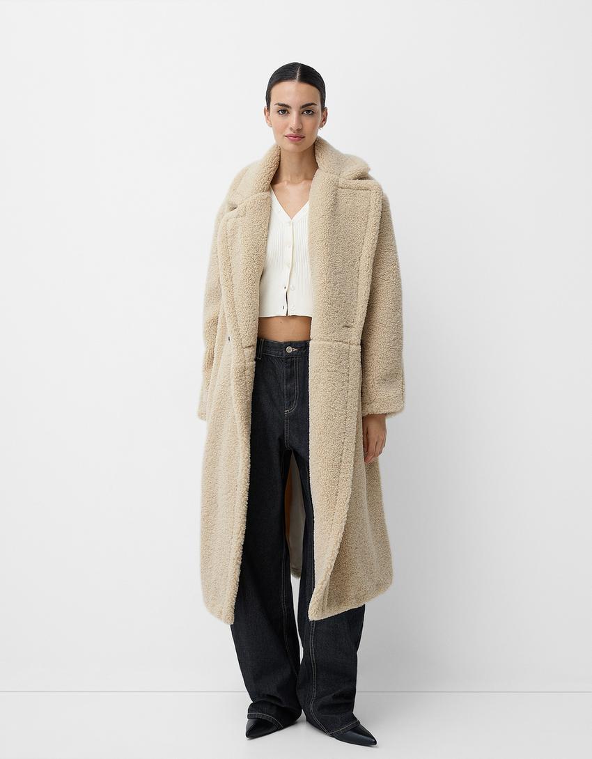 Elena | Cozy Oversized Faux Fur Winter Coat with Lapel for Women 2
