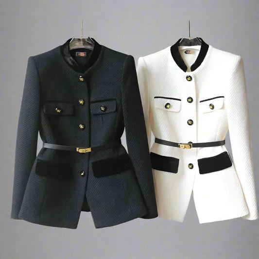 Elena | Elegant Tailored Mid-Length Wool Coat for Women (65) 2