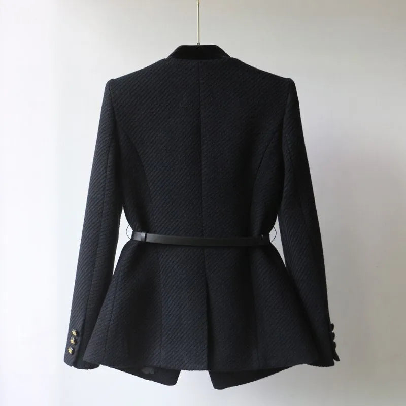 Elena | Elegant Tailored Mid-Length Wool Coat for Women (65) 3
