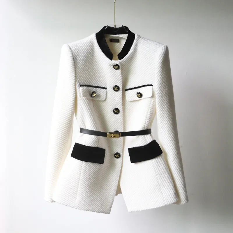 Elena | Elegant Tailored Mid-Length Wool Coat for Women (65) 5