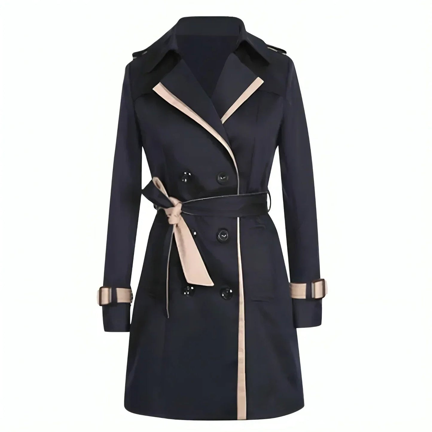 Elena | Stylish Tailored Double-Breasted Trench Coat for Women 1