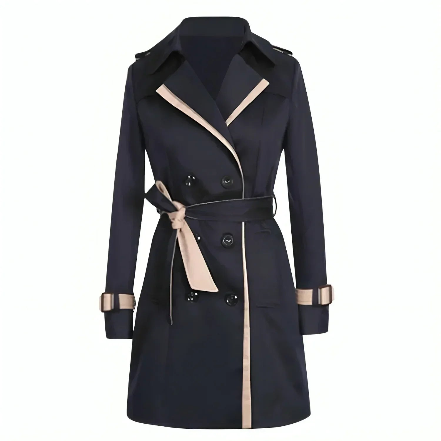 Elena | Stylish Tailored Double-Breasted Trench Coat for Women 1