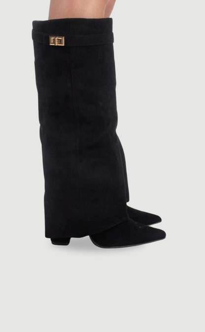 Emily | Elegant Black Knee High Boots for Women 1