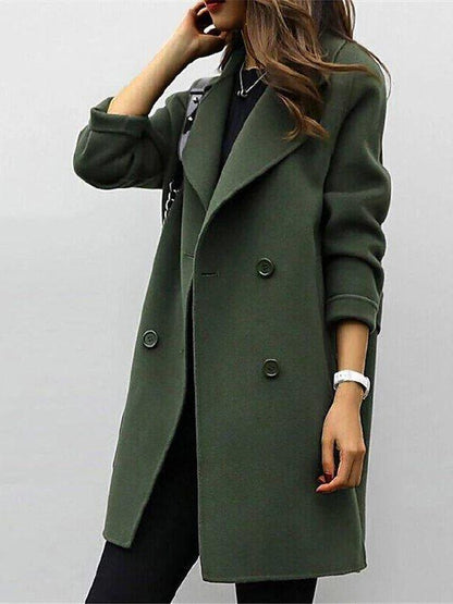 Emily | Elegant Black Trench Coat Women 0