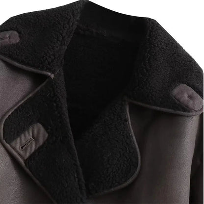 Emily | Elegant Warm Leather Jacket Women 7