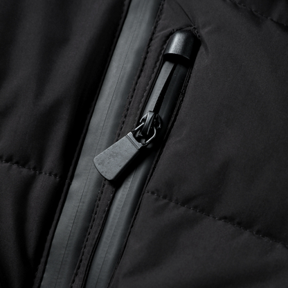 Emily | Sleek Black Waterproof Puffer Jacket 2