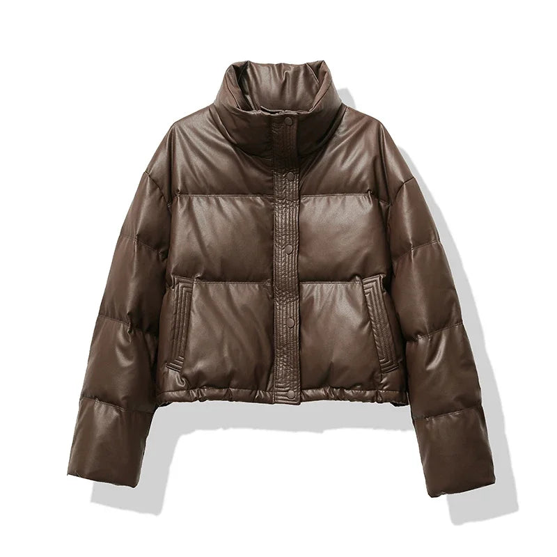 Emily | Stylish Cozy Black Puffer Jacket for Women 0