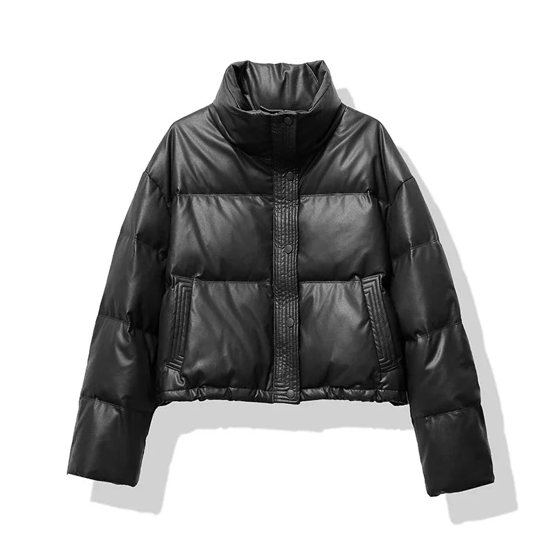 Emily | Stylish Cozy Black Puffer Jacket for Women 1