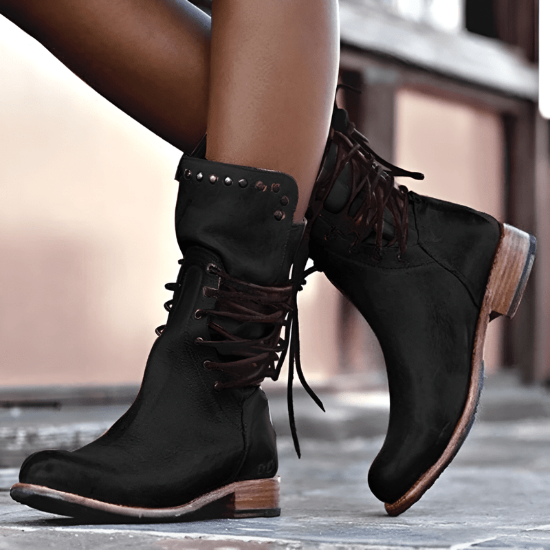 Emily | Stylish Rugged Mid Calf Boots for Women 5