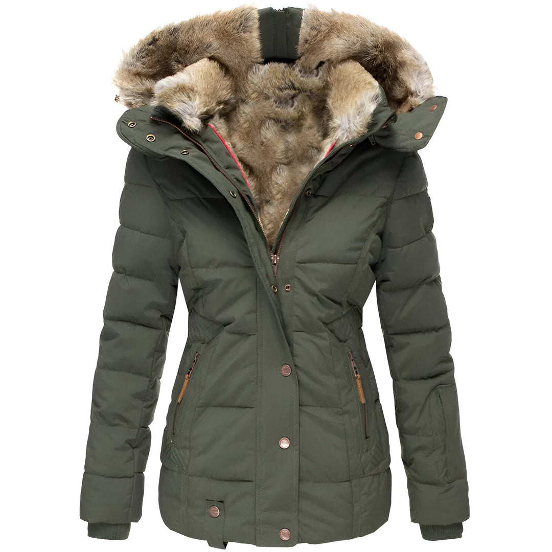 Emily | Stylish Warm Black Puffer Jacket 2