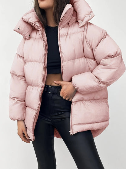 Emma | Cozy Short Black Puffer Jacket for Women 10