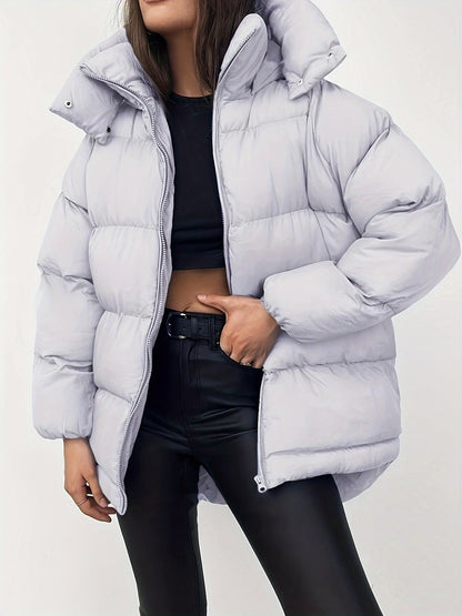 Emma | Cozy Short Black Puffer Jacket for Women 4