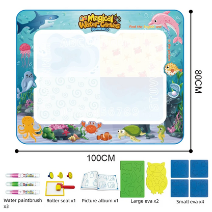 Extra Large Water Doodle Mat for Kids – Mess-Free Aqua Drawing Toy with Multiple Themes and Sizes 10