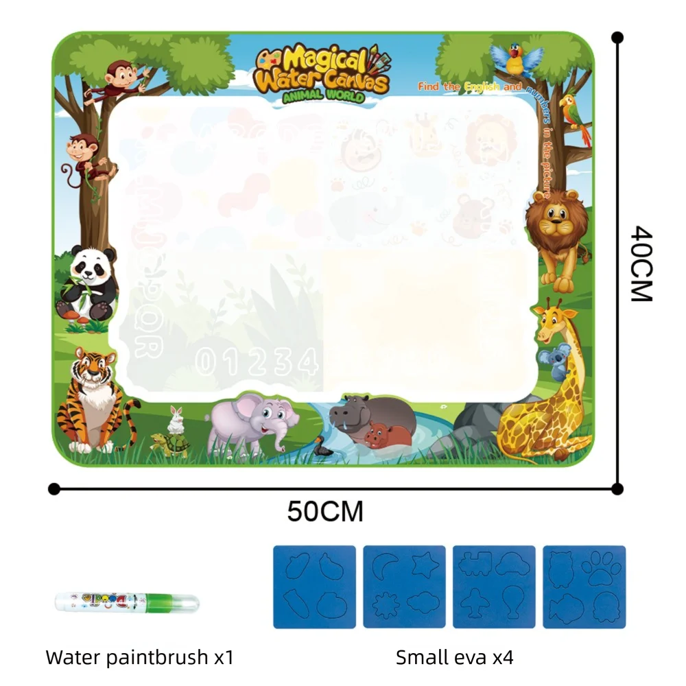 Extra Large Water Doodle Mat for Kids – Mess-Free Aqua Drawing Toy with Multiple Themes and Sizes 12