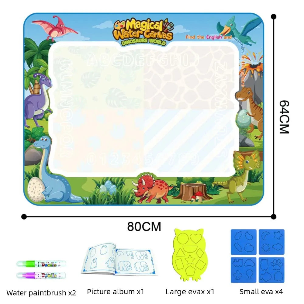 Extra Large Water Doodle Mat for Kids – Mess-Free Aqua Drawing Toy with Multiple Themes and Sizes 13