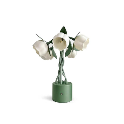 PetalAura – Lampada da Tavolo Floreale Scultorea