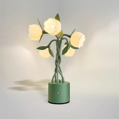 PetalAura – Lampada da Tavolo Floreale Scultorea