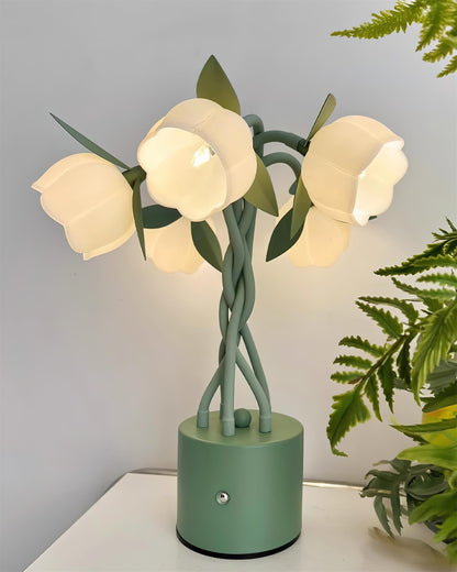 PetalAura – Lampada da Tavolo Floreale Scultorea