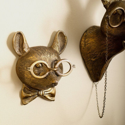 FaunaArt | Whimsical Hand-Painted Animal Head Wall Décor 9