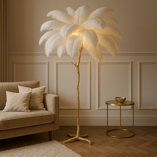 Feather floor lamp 0
