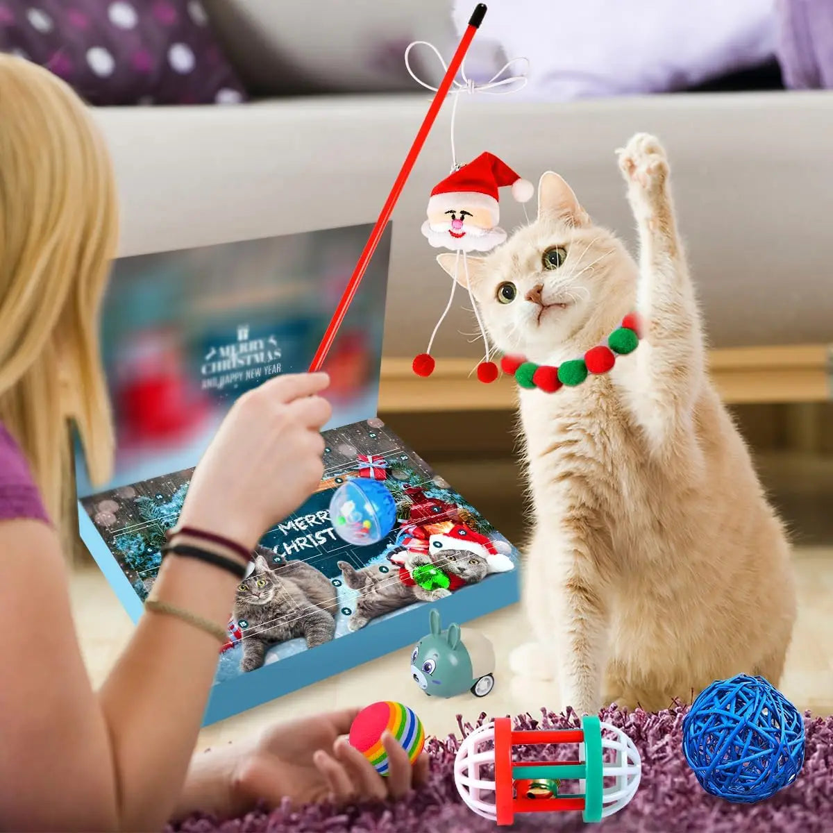 FelineFest | Engaging Interactive Cat Advent Calendar with Toys 3