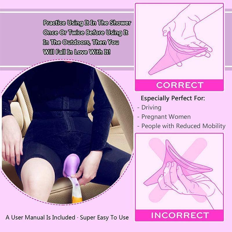 FeminaFunnel | Practical Ergonomic Women's Urinal for Standing Use 4