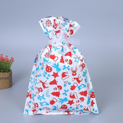 FestiWrap | Vibrant Reusable Foil Christmas Gift Bags Set for Easy Wrapping 11