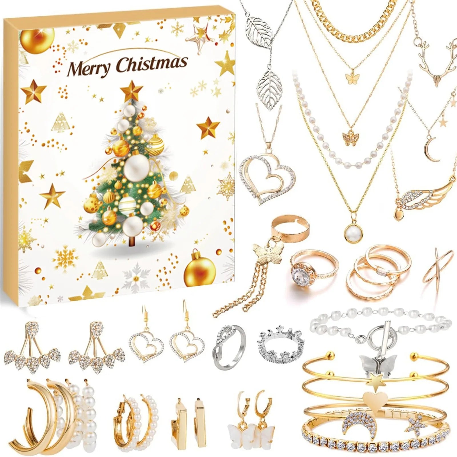 FestivaJoy | Enchanting Colorful Advent Calendar with 24 Unique Accessories 1