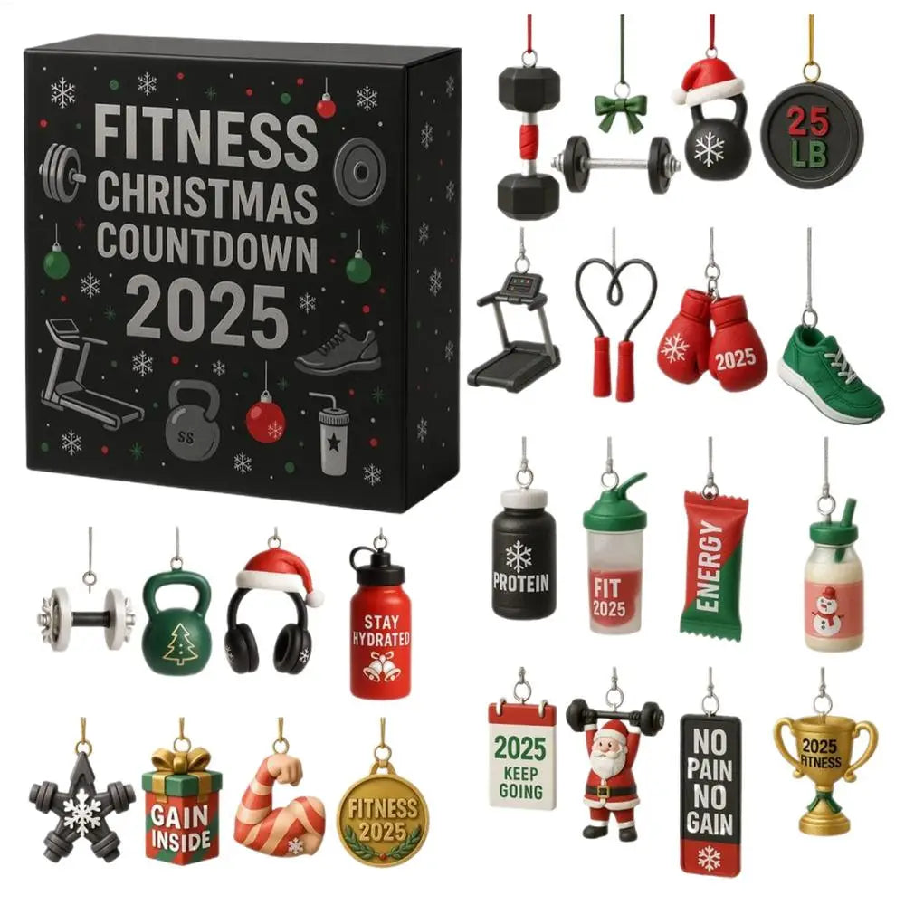 FitSpirit | Cheerful Festive Acrylic Christmas Countdown Advent Calendar 0
