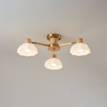 FloraAura - Ceiling Lamp with Flower Shape and Cozy Light Spread