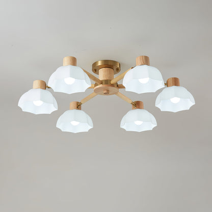 FloraAura - Ceiling Lamp with Flower Shape and Cozy Light Spread