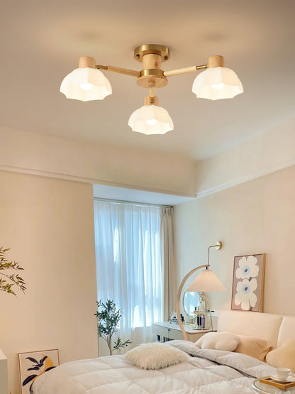 FloraAura - Ceiling Lamp with Flower Shape and Cozy Light Spread