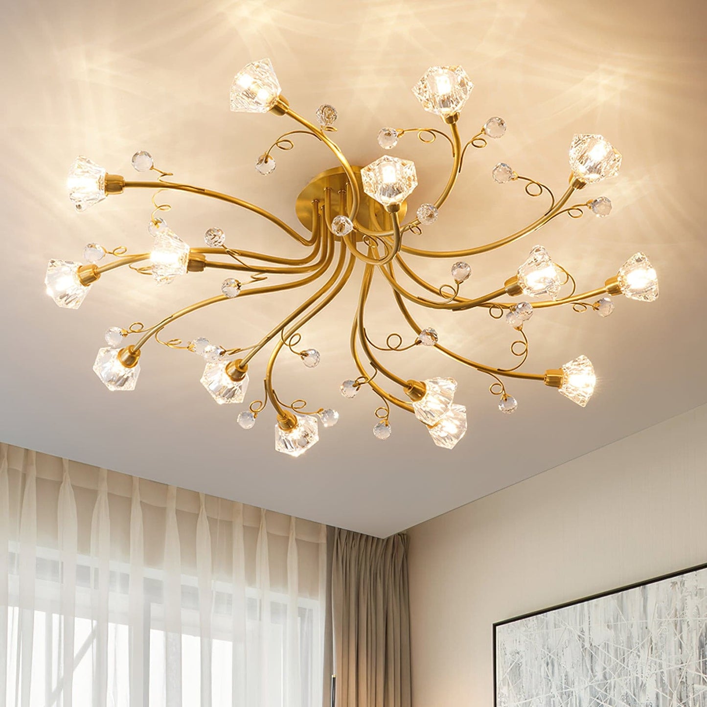 FloralBeam - Elegant Ceiling Lamp