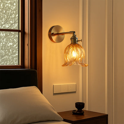 Flower Glass Wall Lamp 0