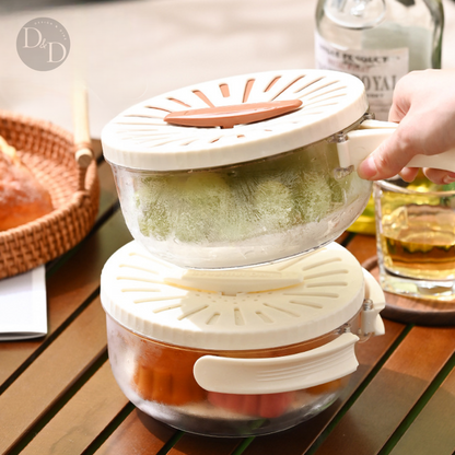 FreshKeeper | Innovative Space-Saving Food Storage Container Set 4