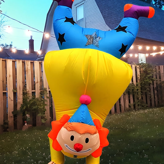 Funny Inflatable Halloween Clown Costume | Adult Blow Up Suit 0