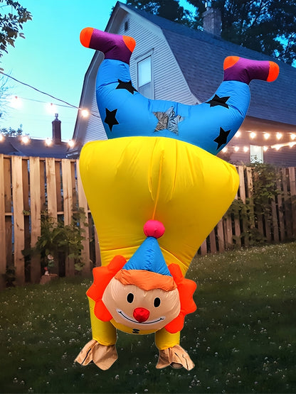 Funny Inflatable Halloween Clown Costume | Adult Blow Up Suit 3