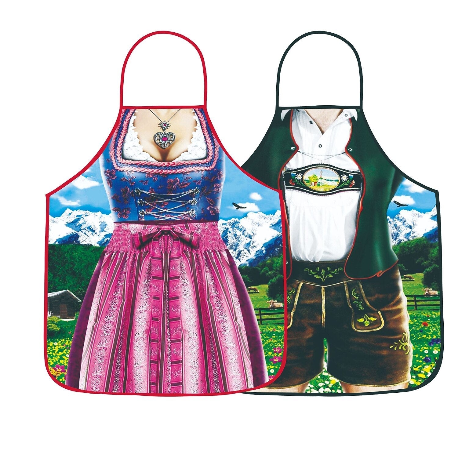 Funny Oktoberfest aprons – traditional costume look | Perfect for couples with a sense of humor 8