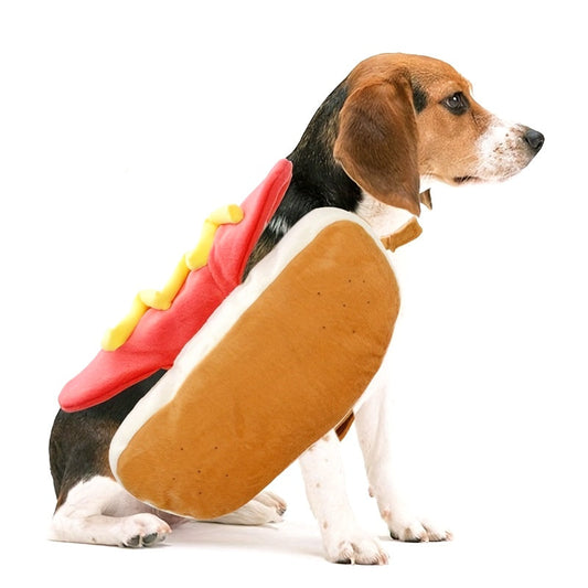 Funny Plush Dog Halloween Costume | Hot Dog Design 0